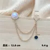 Broche de corrente de fivela de sapato de pérola, acessório de flor para sapato, pingente de meia empilhada, pingente de meia de futebol de nicho de alta qualidade, corrente de suéter