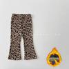 Leggings Infantis Primavera e Outono Roupas para Meninas Roupa Externa Calça de Veludo 0-3 Anos Menina Bebê Justa Casual Calça Flare