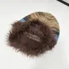 Gorro Holgado para Mujer para Otoño e Invierno, Circunferencia de Cabeza Grande, Adelgazante del Rostro, Versátil, Resistente al Frío, Cálido, Gorro de Punto