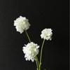 Juego de 3 mini hortensias de simulación para ventana de boda, flores falsas para sujetar flores, flores falsas, accesorios para diseño de banquete, bola de nieve fragante