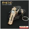 Corazón del Sur 8.5cm Pistola Incrustada de Diamantes Modelo de Metal No Se Puede Disparar Adornos Periféricos del Juego de Escape del Metro