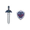 Desenho Animado O Lendário Jogo Zelda Espada Escudo Emblema Moda Personalidade Estudante Mochila Decoração Cerimônia Roupas Masculinas e Femininas Broche