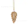Pendente de Pinha Escovada para o Natal Apanhador de Sol Árvore de Natal DIY Pendente para Carro Decoração de Casamento Cruzamento da Amazon