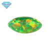 Huagang Gem Cavalo Olho-em Forma OPAL Sintético OPAL Pedra Nua Anel Face Artificial Cor Fogo OPAL Fundo Plano Diamante OP21