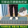 Soporte de Mopa de Acero Inoxidable de Pie Estante de Almacenamiento para Baño Colgador Organizador de Escobas y Mopas Herramienta Corte Láser