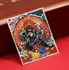 Dzambala Negro pintado tibetano pintura Thangka pintada a mano lienzo central impresión microchorro Thangka cultural y creativo Zakiralam al por mayor