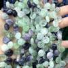 10*12mm ágata cristal agujero horizontal gotas de agua cuentas sueltas diy accesorios para pulsera collar gotas de agua planas semiacabadas