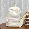 Mochila Pequeña Suave Fresca Girly con Lunares Azules Estilo Coreano Ins para Estudiante Fiesta Viaje Vacaciones