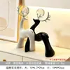 Adornos Creativos de Ciervos para Pareja al por Mayor, Regalos de Inauguración de Casa de Lujo Ligero, Decoraciones de Alto Nivel para Sala de Estar, Mueble de TV, Entrada del Hogar