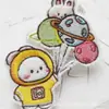 Pegatinas Bordadas de Conejo de Peluche de Dibujos Animados Accesorios para Ropa Pegatinas Decorativas DIY Parches Autoadhesivos para Ropa Pegatinas de Tela Bordada