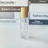 Botella Rodante de Melón Amargo de 10 ml con Bola de Acero Botella Rodante para Contorno de Ojos Bola Rodante Redonda de Vidrio Botella para Aceites Esenciales Tapa de Madera de Bambú Lista para la Venta