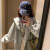 Suéter con Capucha Abrigo para Mujer Ropa con Capucha Sudadera con Capucha Color Sólido Estudiante Pastoral Cool Estilo Japonés y Coreano Moda Trendy para Petite