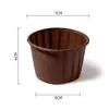 Molde para pastel con bordes enrollados, capacillo desechable para muffins, vaso recubierto, vaso de papel para hornear resistente a altas temperaturas, vaso a prueba de aceite, vaso de papel para pastel