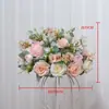 Bolas de Flores Artificiais de Rosa e Peônia para Decorações de Mesas de Casamento, Decorações de Corredores e Arranjos para Eventos em Shoppings