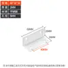 Soporte de Ángulo Extendido de Acero Inoxidable, Soporte de Ángulo de Tira Larga, Pie Recto en Forma de L de 90 Grados, Soporte de Perfil de Ángulo de Tres Lados, Escuadra de Esquina, Conector para Muebles