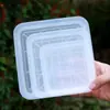 Maceta de cultivo cuadrada transparente de acrílico, hidropónica, transpirable, tipo vidrio falso, engrosada, alta transparencia, alto aspecto, para orquídeas