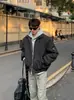 Chaqueta Bomber Bomber Bomber de Algodón Relleno Chaqueta para Hombre Primavera y Otoño High Street de Corte Limpio Marca de Moda Solapa Traje de Béisbol