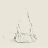 Bolso de Hombro Original de Fábrica Nubes Plisadas para Mujer Primavera 2025 Nuevo Estilo Francés Lazo de Gama Alta