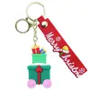 Chaveiro de Boneca de Natal Transfronteiriço Feito de Material Plástico Macio, Pingente de Bolsa Estilo Europeu e Americano, Inclui um Pequeno Pingente da Moda de Presente