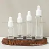 Frasco Conta-gotas Quadrado 7ml5ml10ml20ml Transparente Original Frasco Dispensador de Líquido Frasco Conta-gotas Frasco para Óleo Essencial Frasco Cosmético
