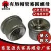 Británico 1/45/163/8 Tuerca de Tapa de Labio Tapón de Hierro Tuerca para Muebles Tubo de Bambú Tapón Inferior de Hierro Incorporado Tubo Dentado