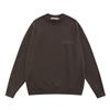 Esenciales Hhh Fog Estampado de Velour de Doble Línea Silicona en Relieve Sudadera Unisex de Peso Pesado Cuello Redondo Otoño e Invierno Moderna