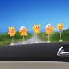 Nuevos adornos de resina de Pikachu para coche, adornos de dibujos animados para la consola central del coche, decoraciones para la pantalla de navegación, adornos de cabeza que se mueven