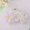 Pinza para el pelo de Plumeria con degradado de 8 cm Transfronteriza Venta al por mayor Pinza para el pelo de flor Vacaciones en la playa Accesorio para el pelo Pinza de tiburón