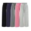 2626-26 Otoño estilo coreano cintura elástica, fruncido completo, caída natural, pantalones casuales holgados de pierna ancha para mujer