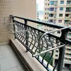 Tendedero de balcón de acero inoxidable, multifuncional para colgar ropa y secar zapatos, repisa de ventana antirrobo para colgar mantas