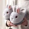 Pantuflas de Algodón para Niños Conejito de Invierno, Cálidas y Forradas de Felpa, para Niños y Niñas, Pantuflas Caseras Lindas y Acogedoras para Padres e Hijos
