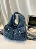 Bolso de mujer transfronterizo de Dongdaemun, Corea, mochila casual de mezclilla de alta calidad, nuevo modelo 2026, versátil y única para ir al trabajo
