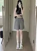 Shorts cargo deportivos de secado rápido para mujer 2026 nuevo verano cintura alta rectos casuales pierna ancha estilo americano hasta la rodilla