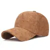 Nueva gorra de béisbol de pana para otoño e invierno, color liso, estilo coreano, gorra versátil de pico de pato, sombrero de invierno moderno y cálido