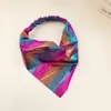Miaode 2026 Nuevo Pañuelo Triangular con Degradado Láser Arcoíris Accesorio Elástico para el Cabello para Mujeres con Alta Elasticidad y Diseño Elástico Diadema