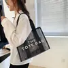 Bolso Transparente Impermeable Nuevo Estilo Europeo y Americano para Madre e Hija, Bolso de Gelatina de Moda para Mujer, Bolso de Hombro Tote de Gran Capacidad