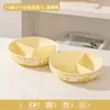 Prato de cozimento a vapor de cerâmica de alto valor estilo japonês com três compartimentos, novo prato dividido doméstico, prato de salada, prato para perda de peso, louça de cerâmica