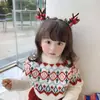 Diadema de Navidad Pasador para el Cabello de Niñas Decoraciones Navideñas para Bebés Accesorios para el Cabello de Niños Pasador de Astas Verdes Pequeños Regalos