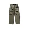 Nanxia Disfraz Otoño 2025 Nuevo Estilo Japonés Deportes al Aire Libre Senderismo Pantalones Largos Viento Retro Unisex Pantalones Cargo para Hombre
