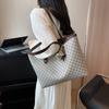 Bolso Versátil para Mujer 2024 Moderno Celebridad de Internet Más Vendido Bolso de Hombro Bolso Tote de Gran Capacidad Diseño de Bloques de Color Bolso