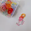 Chaveiro de Contas Tira de Silicone Corda de Couro Pingente Acessórios de Metal Argola de Aço Fivela de Porta Anel de Cartão Pequeno