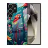 Adecuado para funda de teléfono Samsung S26ULTRA A90 loro colorido S24 cristal templado A16 cubierta protectora negra A07