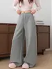 Pantalones Deportivos de Yoga Estilo Americano con Capa de Aire para Mujer, Novedad Verano 2026 Cintura Alta Adelgazantes Holgados de Pierna Ancha