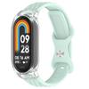 Adecuado para Correa de Reloj Xiaomi Mi Band 10 Correa de Reloj de Silicona con Patrón de Cuero Xiaomi Mi Band 34567 Correa de Reloj Xiaomi Mi Band 8/9