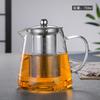 Tetera de gran capacidad de borosilicato alto varias especificaciones hervidor recto triangular filtro de acero inoxidable tetera