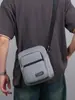 Nueva cartera de negocios simple y duradera transfronteriza, bolso de hombro casual estilo coreano, bolso cruzado de gran capacidad con múltiples compartimentos para hombre
