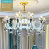 Lámpara de araña para sala de estar estilo europeo 2024 Nueva Lámpara de Cristal de Lujo y Gran Salón Luz Principal Accesorios de Iluminación para Hogar Dormitorio Comedor