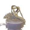 Horquilla antigua de lirio del valle flor de arroz borla de perla placa para el pelo aleación de metal pinza de tiburón oreja de trigo accesorios para el cabello versátiles