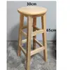 Taburete de Madera Maciza Pura Taburete Redondo Escuela Comercial Fábrica Taller Oficina Restaurante Taburete de Tronco Mesa de Comedor Hogar
