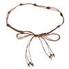 Cinturón de Cintura Tejido Estilo Étnico Accesorio para Mujer para Vestido Moda Retro Decoración de Borla con Cuentas Cadena de Cintura Lazo para Cintura de Vestido